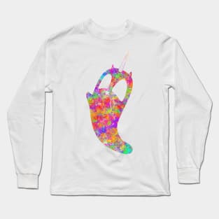 splatter unicorn cat ghost Long Sleeve T-Shirt